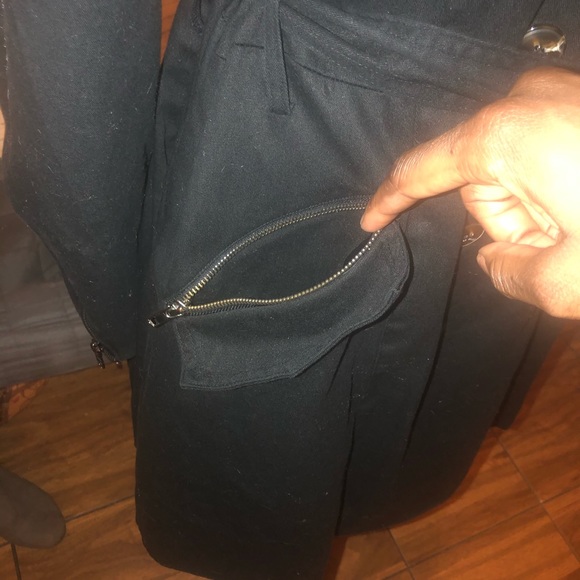 Asos military style, tie waist, black jacket - Picture 8 of 8